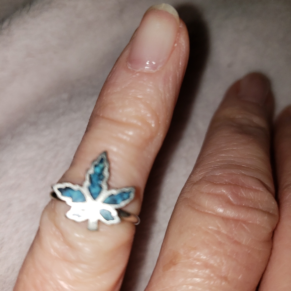 SS turquoise ring - Picture 3 of 6